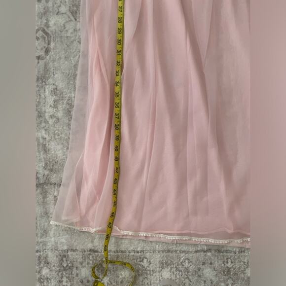 Vintage French Maid Lingerie Company Maxi Nightgown Pink Small - Picture 9 of 11